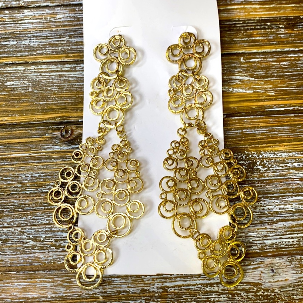 Gold earrings